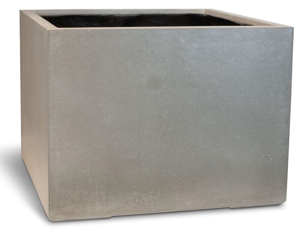Roccastone přepážkový květináč, krychle, antracit/přírodní beton Barva květináče: Přírodní beton, Rozměry: Délka, Šířka, Výška 80x80x60 cm