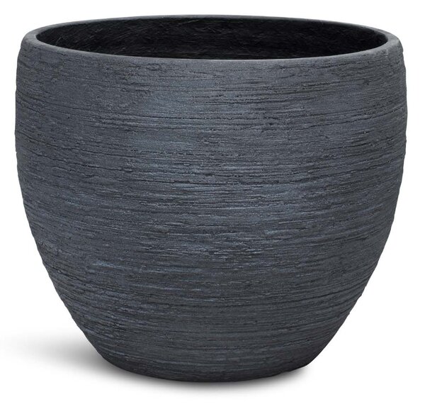 Pottery květináč, Ø 55/44/37 cm, výška 43,5/36/30 cm, šedý, antracitový Barva květináče: Antracitová, Rozměry: Průměr 37 cm, Výška 30 cm