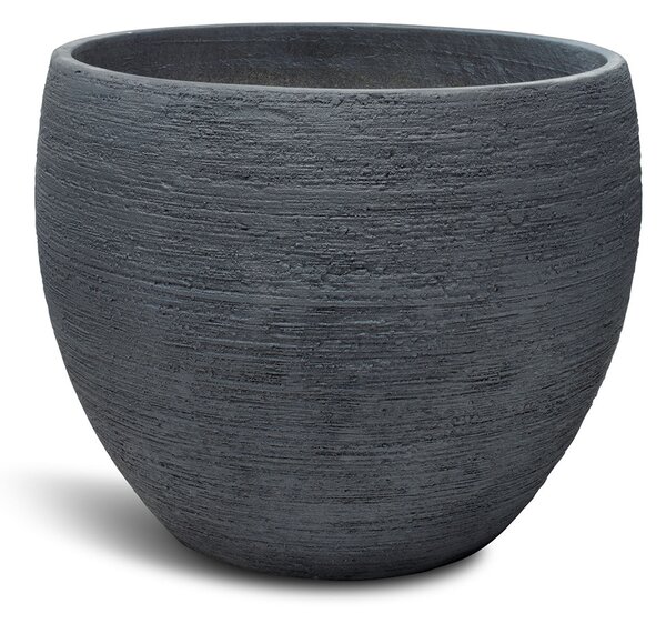 Pottery květináč, Ø 55/44/37 cm, výška 43,5/36/30 cm, šedý, antracitový Barva květináče: Antracitová, Rozměry: Průměr 55 cm, Výška 43,5 cm