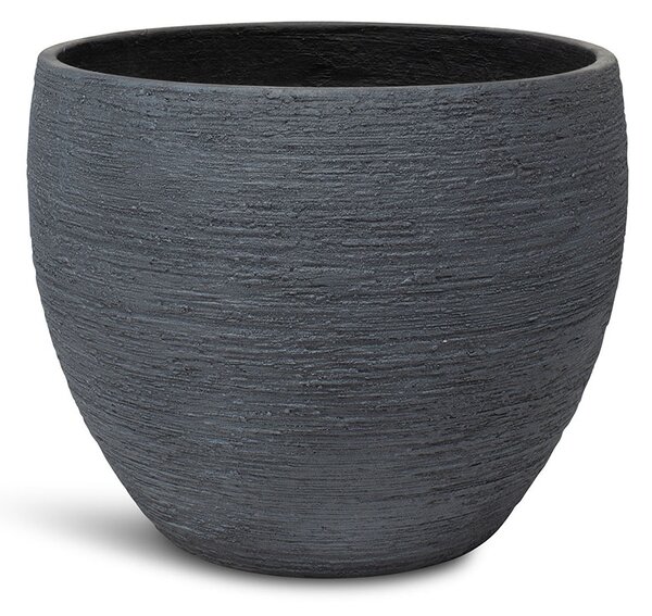 Pottery květináč, Ø 55/44/37 cm, výška 43,5/36/30 cm, šedý, antracitový Barva květináče: Antracitová, Rozměry: Průměr 44 cm, Výška 36 cm