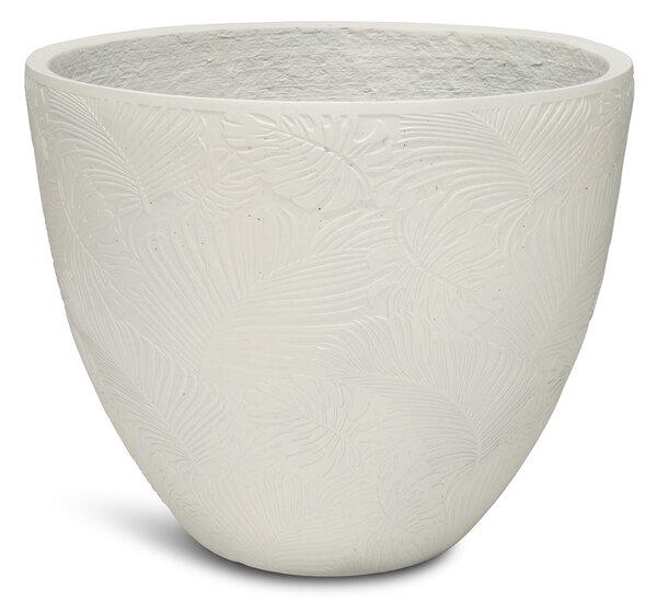 Flora květináč, Ø 55/44/37 cm, výška 43,5/36/30 cm, bílý, šedý, antracitový Barva květináče: Bílá, Rozměry: Průměr 44 cm, Výška 36 cm