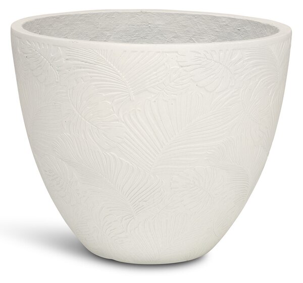 Flora květináč, Ø 55/44/37 cm, výška 43,5/36/30 cm, bílý, šedý, antracitový Barva květináče: Bílá, Rozměry: Průměr 37 cm, Výška 30 cm