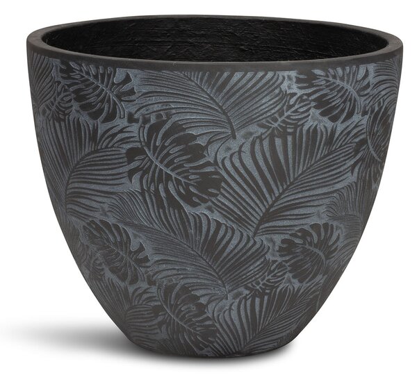 Flora květináč, Ø 55/44/37 cm, výška 43,5/36/30 cm, bílý, šedý, antracitový Barva květináče: Antracitová, Rozměry: Průměr 37 cm, Výška 30 cm