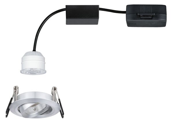 P 92974 LED vestavné svítidlo Nova mini Plus EasyDim výklopné 1x4,2W 2.700K hliník 230V - PAULMANN
