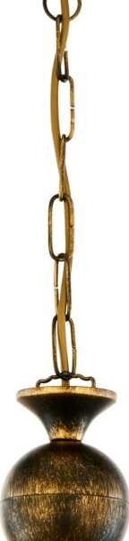 Brilagi - Lustr na řetězu MOLLERO 1xE27/15W/230V pr. 24 cm bronz/patina