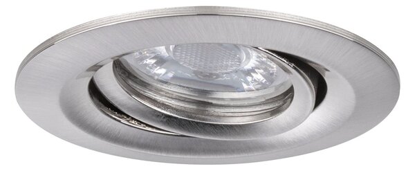 P 92972 LED vestavné svítidlo Nova mini Plus EasyDim výklopné 1x4,2W 2.700K kov kartáčovaný 230V - PAULMANN