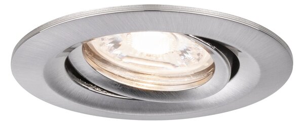 P 92972 LED vestavné svítidlo Nova mini Plus EasyDim výklopné 1x4,2W 2.700K kov kartáčovaný 230V - PAULMANN