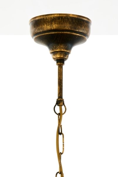Brilagi - Lustr na řetězu MOLLERO 1xE27/15W/230V pr. 24 cm bronz/patina