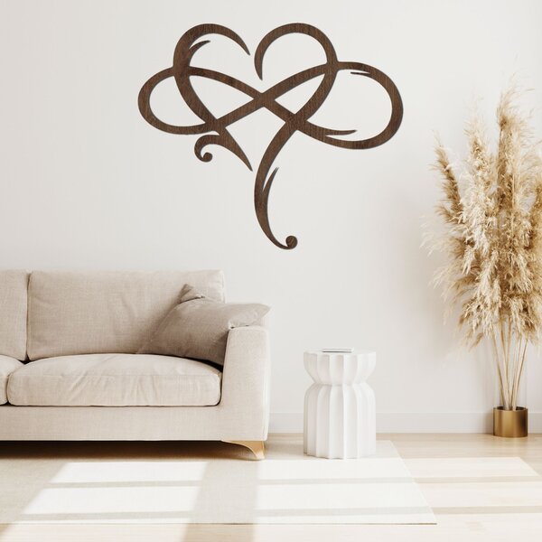Dřevěný obraz na zeď motivem srdce | LOVE: HDF - Javor 30 x 26 cm 4424-87466 HDF0389