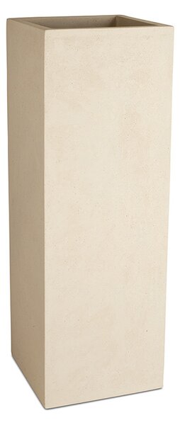 Polystone Square květináč Anthracite Barva květináče: Krémová, Rozměry: Délka, Šířka, Výška 35x35x100 cm