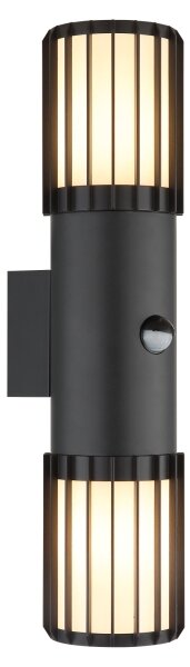 Globo 32160-2S -Venkovní nás svítidlo se senzorem MERVIN 2xE27/15W/230V IP54