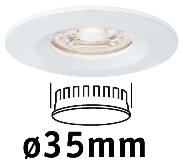 P 94298 LED vestavné svítidlo Nova mini nevýklopné IP44 1x4W 2.700K bílá mat 230V - PAULMANN