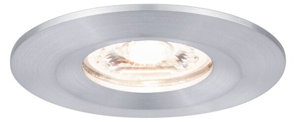 P 94304 LED vestavné svítidlo Nova mini nevýklopné IP44 1x4W 2.700K hliník broušený 230V - PAULMANN