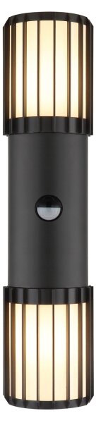 Globo 32160-2S -Venkovní nás svítidlo se senzorem MERVIN 2xE27/15W/230V IP54