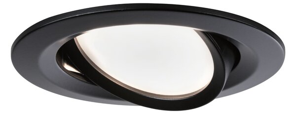 P 94472 LED vestavné svítidlo Nova kruhové 3x6,5W černá/mat výklopné 3-krokové-stmívatelné teplá bílá 3ks sada - PAULMANN