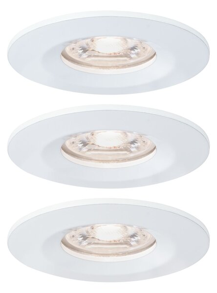 P 94299 LED vestavné svítidlo Nova mini nevýklopné IP44 3x4W 2.700K bílá mat 230V - PAULMANN