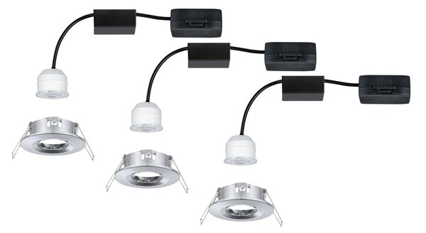 P 94303 LED vestavné svítidlo Nova mini nevýklopné IP44 3x4W 2.700K chrom 230V - PAULMANN