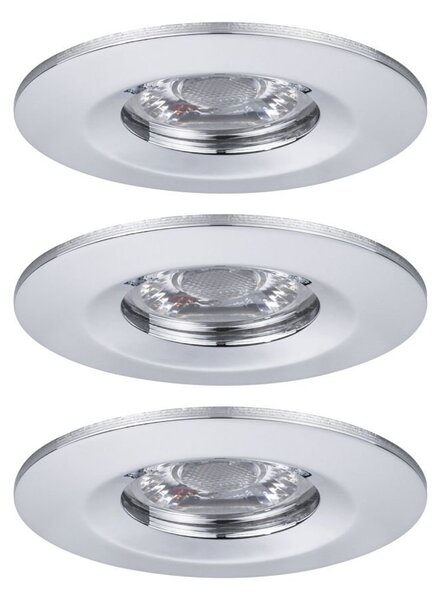 P 94303 LED vestavné svítidlo Nova mini nevýklopné IP44 3x4W 2.700K chrom 230V - PAULMANN