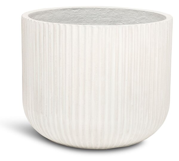 Linea květináč, Ø 37/44/55 cm, výška 30/36/43,5 cm, šedý, antracitový, krémový Barva květináče: Krémová, Rozměry: Průměr 37 cm, Výška 30 cm