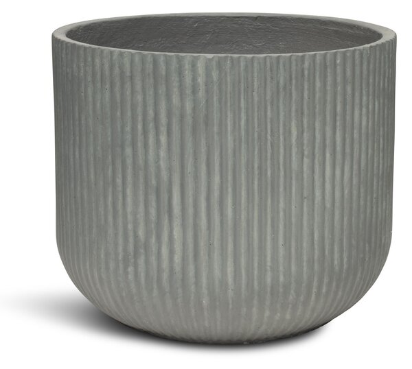 Linea květináč, Ø 37/44/55 cm, výška 30/36/43,5 cm, šedý, antracitový, krémový Barva květináče: Šedá, Rozměry: Průměr 44 cm, Výška 36 cm