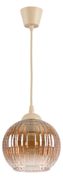 Brilagi - LED Lustr na lanku R GLASS 1xE27/60W/230V pr. 18 cm béžová/kouř hnědá