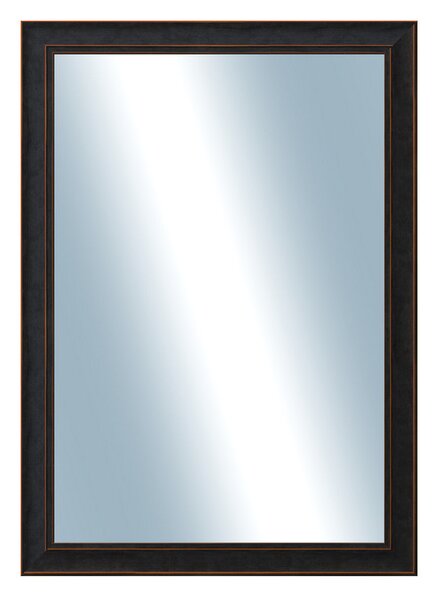 DANTIK - Zarámované zrcadlo - rozměr s rámem cca 50x70 cm z lišty ANDRÉ velká černá (3154)