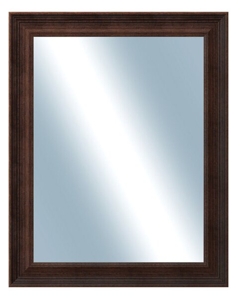 DANTIK - Zarámované zrcadlo - rozměr s rámem cca 40x50 cm z lišty KOSTELNÍ malá hnědá (3165)