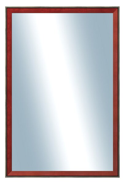 DANTIK - Zarámované zrcadlo - rozměr s rámem cca 40x60 cm z lišty Inclinata colori červená (3136)