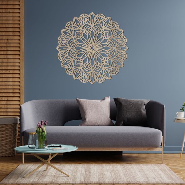 Dřevěná dekorace na stěnu mandala | PETALUM: HDF - Javor 20 cm 4430-88371 HDF0252