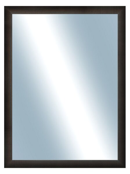 DANTIK - Zarámované zrcadlo - rozměr s rámem cca 60x80 cm z lišty LEDVINKA tmavě hnědá (1442)