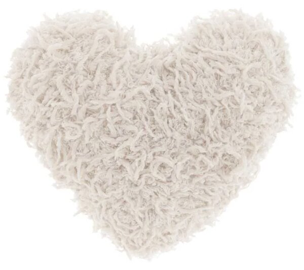 Dekorační polštářek ROMEO HEART 45x45 cm, krémový