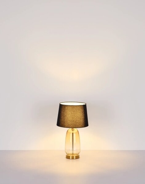 Globo 24142S - Stolní lampa CLASSY 1xE27/40W/230V černá/hnědá