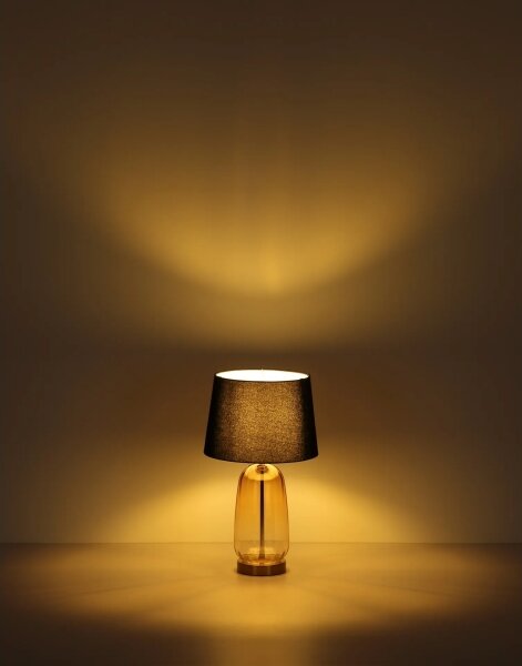Globo 24142S - Stolní lampa CLASSY 1xE27/40W/230V černá/hnědá