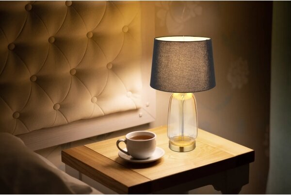 Globo 24142S - Stolní lampa CLASSY 1xE27/40W/230V černá/hnědá