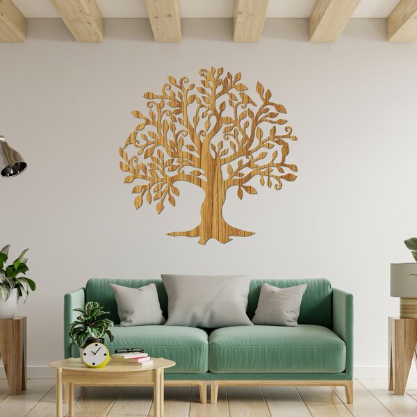 Dřevěný obraz na zeď Strom života | IBIZA: HDF - Javor 20 cm 4432-88733 FB-HDF0206-KONARE