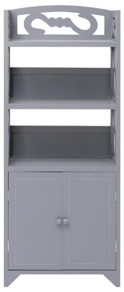 Koupelnová skříňka šedá 46 x 24 x 116 cm dřevo pavlovnie