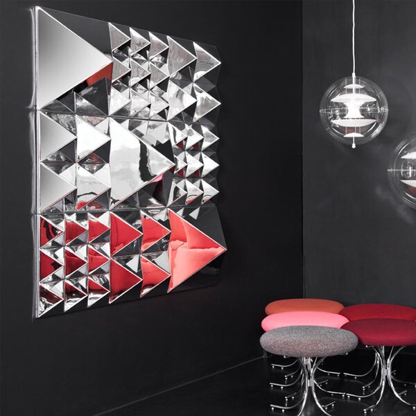 Verpan designové nástěnné dekorace Mirror Sculptures 4 Pyramids