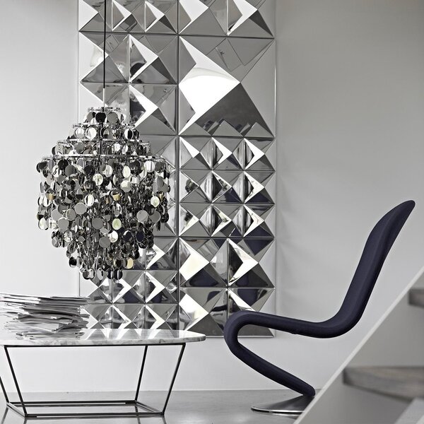 Verpan designové nástěnné dekorace Mirror Sculptures 4 Pyramids