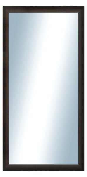 DANTIK - Zarámované zrcadlo - rozměr s rámem cca 50x100 cm z lišty LEDVINKA tmavě hnědá (1442)