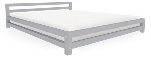Dvoulůžková postel MODERN - Tmavě šedá, 160 x 200 cm