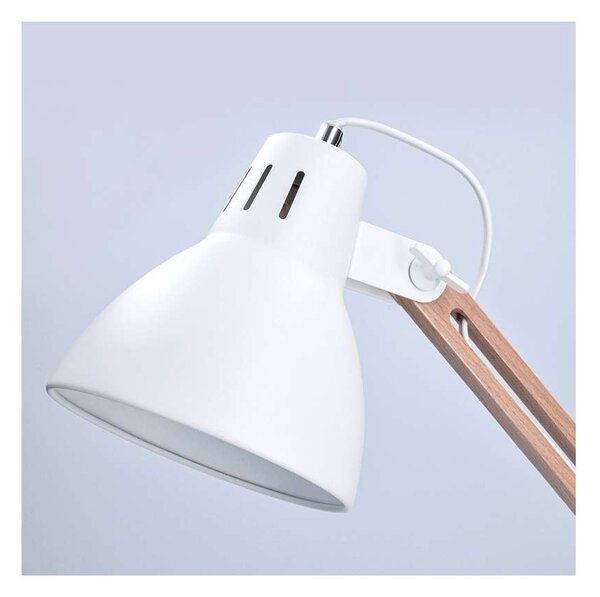 LED stolní lampička WO57 Falun, bílá