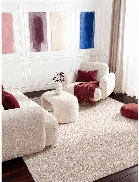 Krémový ručně tkaný koberec z materiálu bouclé 200x290 cm Notting Hill Portobello – Ted Baker