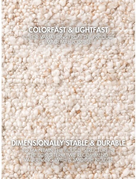 Krémový ručně tkaný koberec z materiálu bouclé 200x290 cm Notting Hill Portobello – Ted Baker