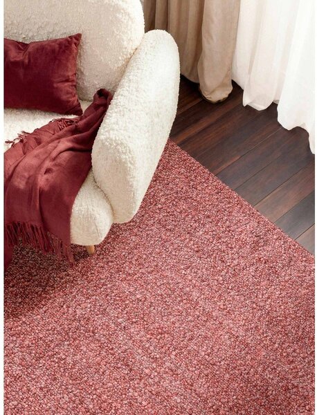 Tmavě růžový ručně tkaný koberec z materiálu bouclé 120x170 cm Notting Hill Portobello – Ted Baker