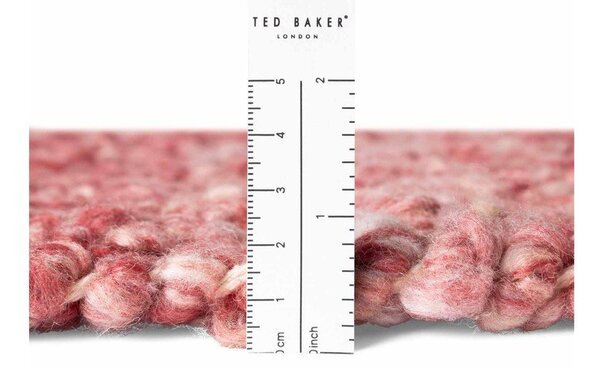 Tmavě růžový ručně tkaný běhoun z materiálu bouclé 80x200 cm Notting Hill Portobello – Ted Baker