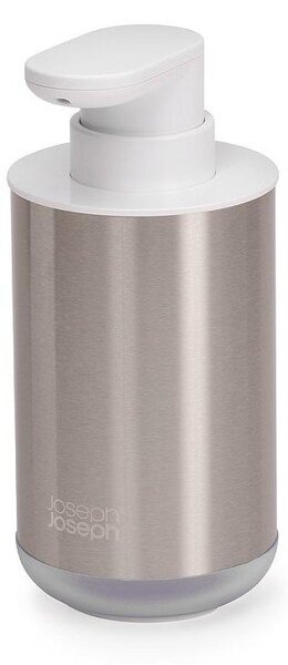 Dávkovač mýdla z nerezové oceli ve stříbrné barvě 300 ml Duo Steel – Joseph Joseph
