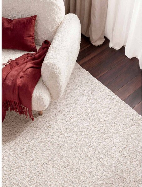 Slonovinový ručně tkaný koberec z materiálu bouclé 160x230 cm Notting Hill Portobello – Ted Baker