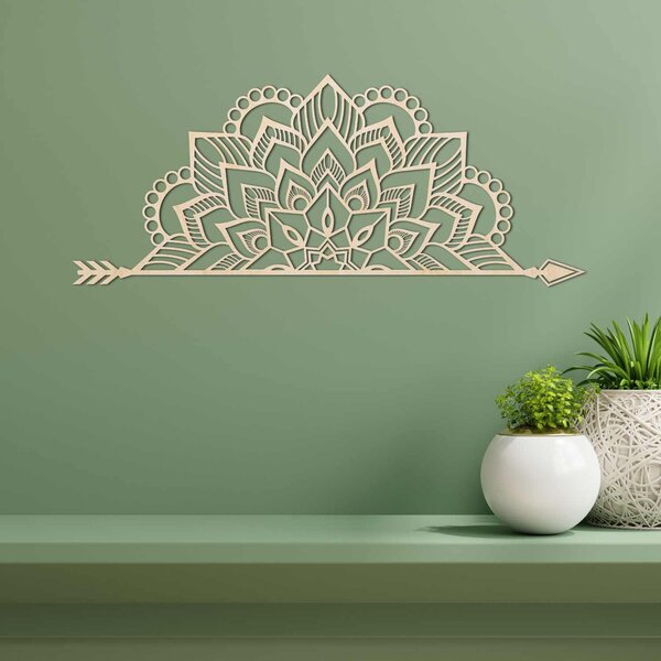 SENTOP | Dřevěná mandala na zeď – Elegantní dekorace na strnu | SENTOP PR0492