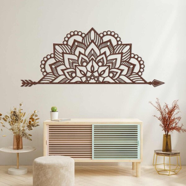 SENTOP | Dřevěná mandala na zeď – Elegantní dekorace na strnu | SENTOP PR0492