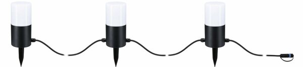 PAULMANN Plug & Shine LED světelný řetěz Tubs IP44 3000K 3x2W antracit 947.61